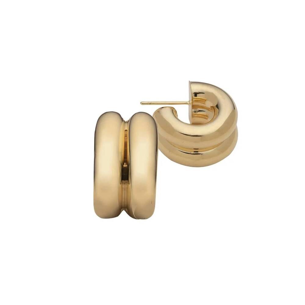 NEW JENNIFER ZEUNER women's rosie hoop earrings in gold